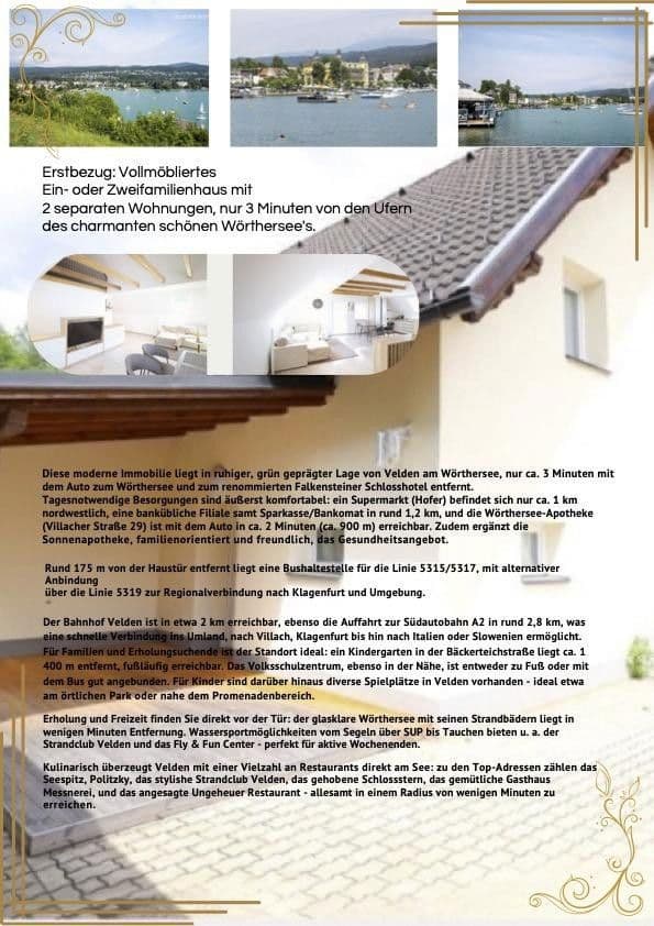 house for sale, 172 m², Velden, Carinthia house for sale, 172 m², Velden, Carinthia