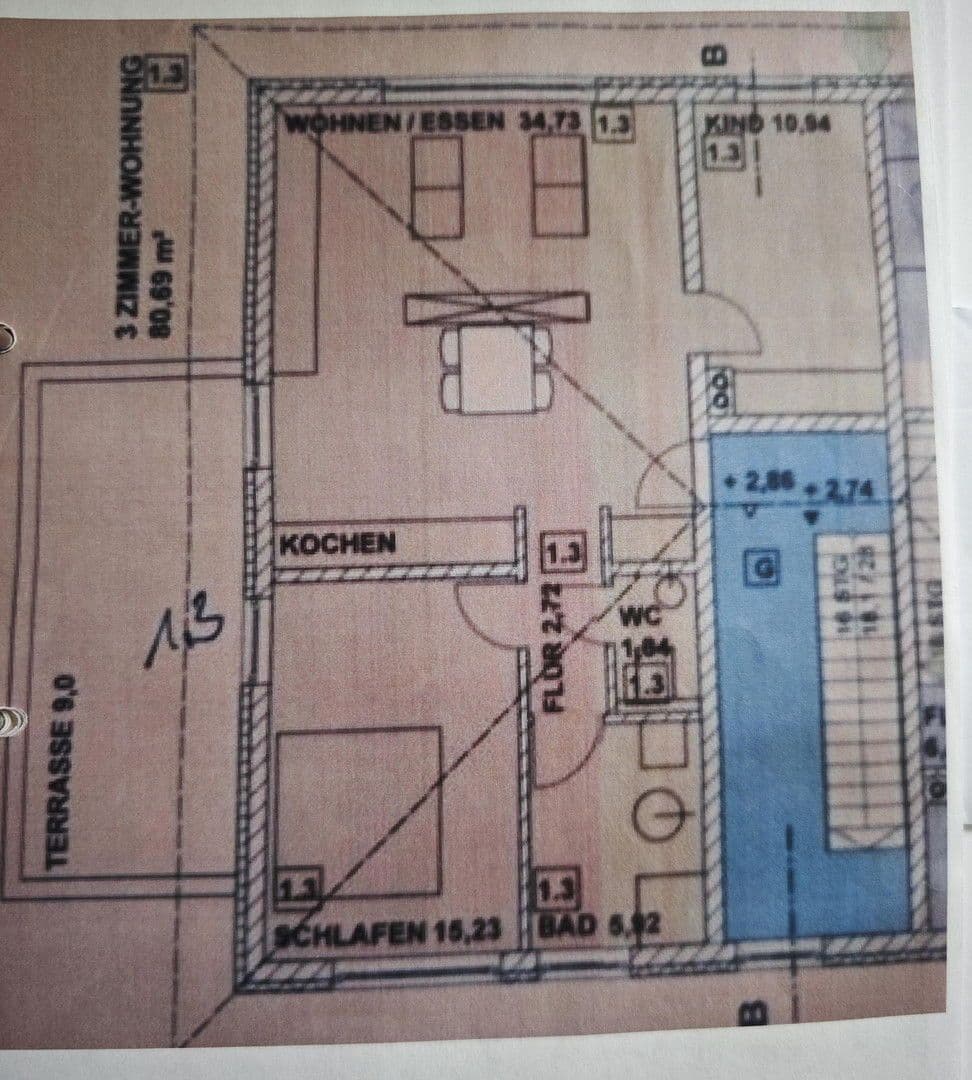 3 bedroom flat for sale, 82 m², Burglengenfeld, Bavaria 3 bedroom flat for sale, 82 m², Burglengenfeld, Bavaria
