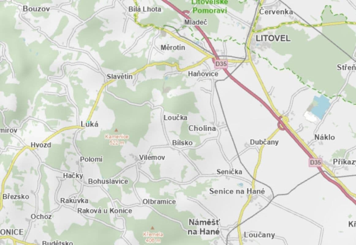 plot for sale, 3,509 m², Luká, Olomoucký Region plot for sale, 3,509 m², Luká, Olomoucký Region