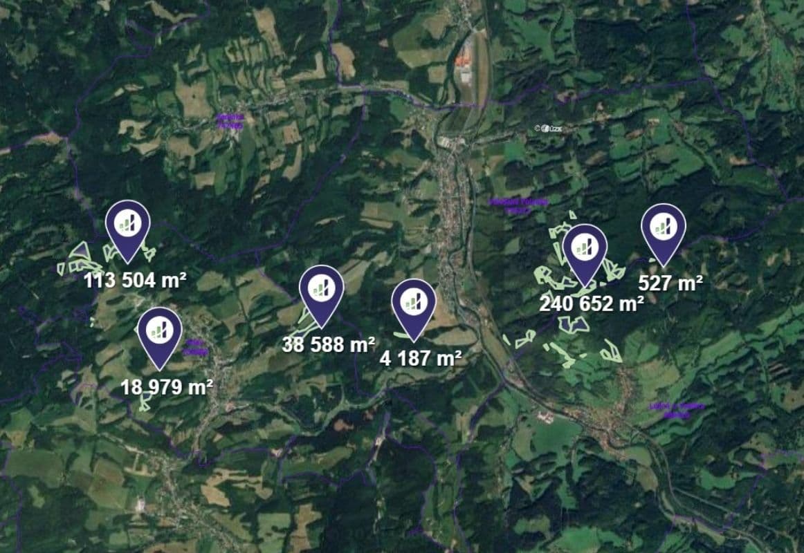 plot for sale, 83,309 m², Prlov, Zlínský Region plot for sale, 83,309 m², Prlov, Zlínský Region