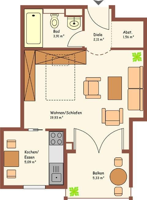 1 bedroom flat to rent, 35 m², Sinzinger Str. 5, Fürstenfeldbruck, Bavaria 1 bedroom flat to rent, 35 m², Sinzinger Str. 5, Fürstenfeldbruck, Bavaria