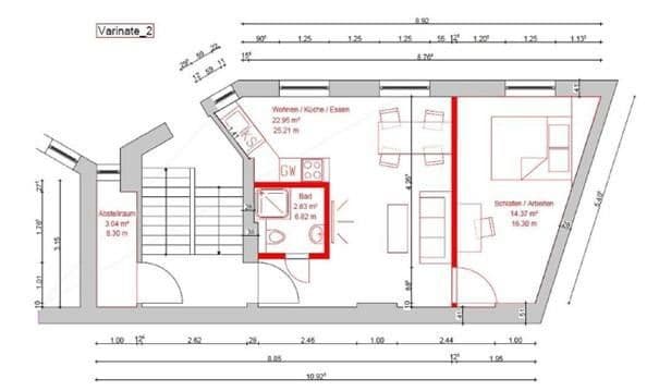 2 bedroom flat to rent, 42 m², Rauenthaler Str. 22, Wiesbaden, Hesse 2 bedroom flat to rent, 42 m², Rauenthaler Str. 22, Wiesbaden, Hesse