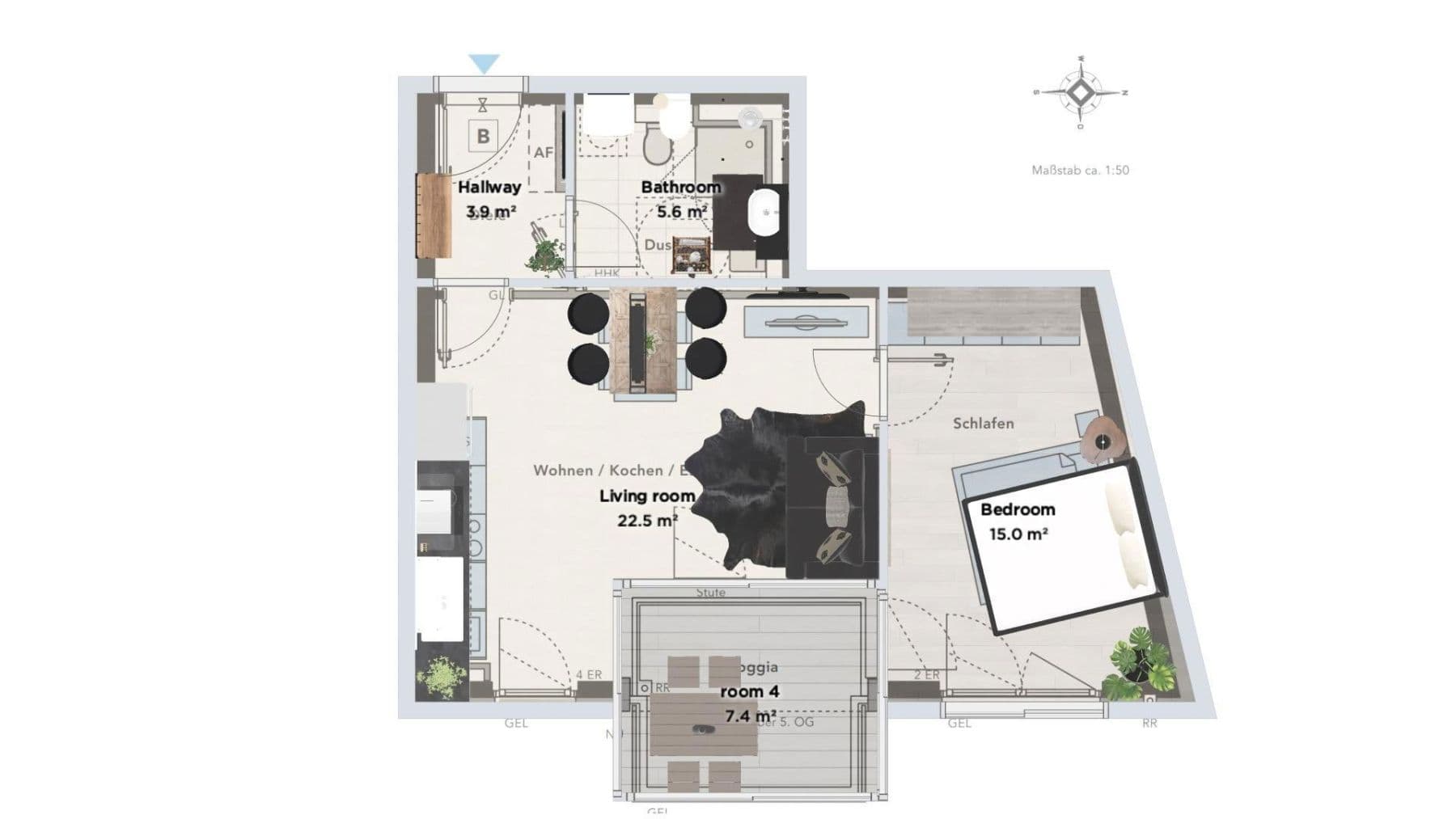 2 bedroom flat to rent, 53 m², Zschokkestraße 36, München, Bavaria 2 bedroom flat to rent, 53 m², Zschokkestraße 36, München, Bavaria