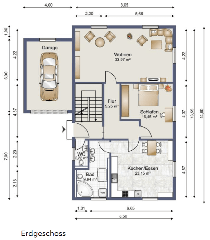 1 bedroom with open-plan kitchen flat for sale, 101 m², Buchbichl 38, Irschenberg, Bavaria 1 bedroom with open-plan kitchen flat for sale, 101 m², Buchbichl 38, Irschenberg, Bavaria