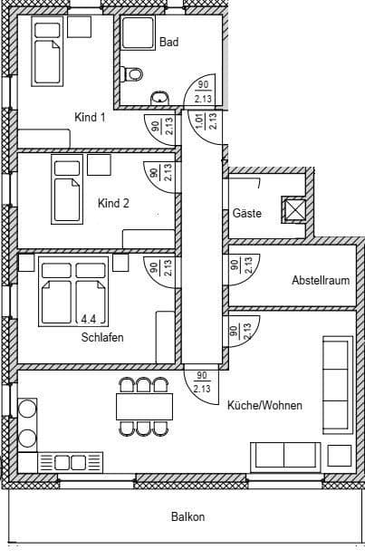 4 bedroom flat to rent, 109 m², Gifhorn, Lower Saxony 4 bedroom flat to rent, 109 m², Gifhorn, Lower Saxony