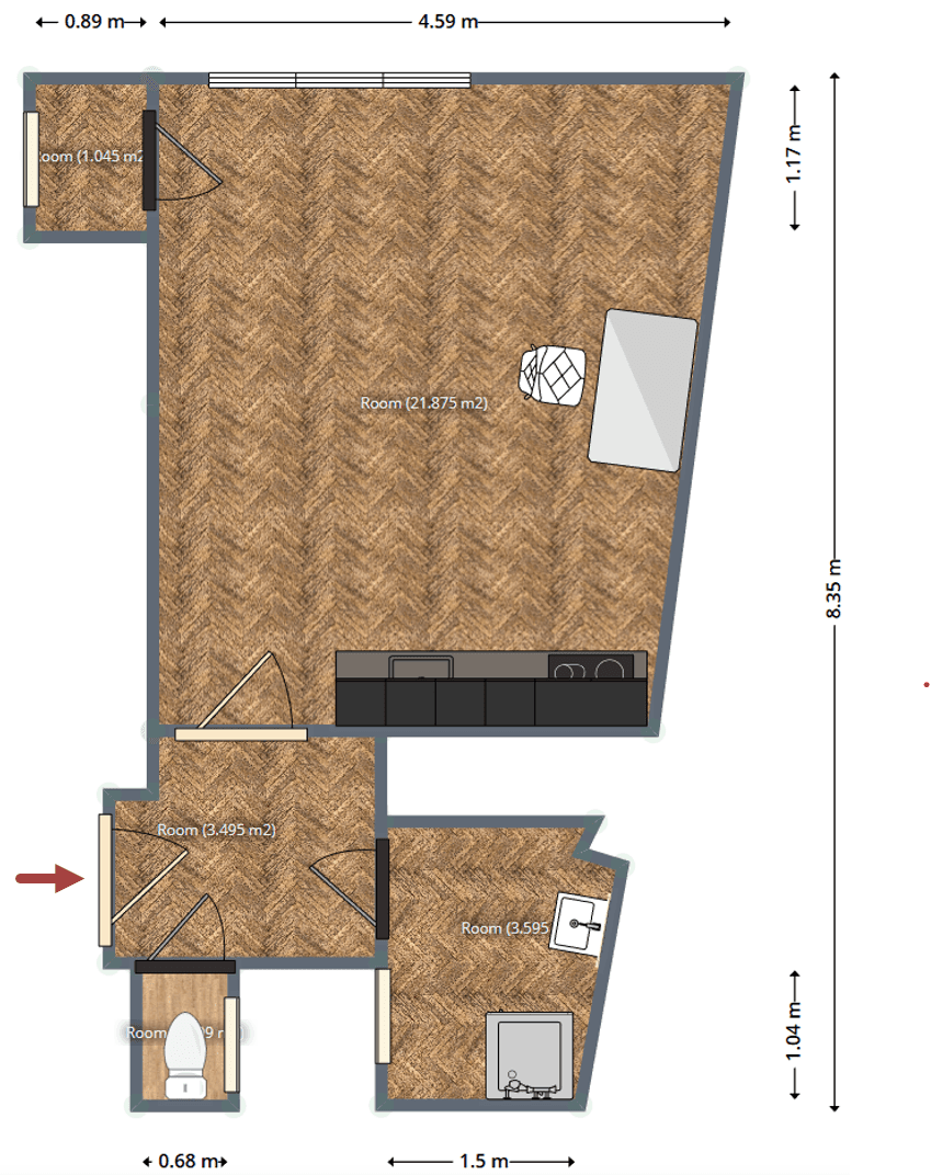 Studio flat to rent, 32 m², Ortenovo náměstí, Prague, Prague Studio flat to rent, 32 m², Ortenovo náměstí, Prague, Prague