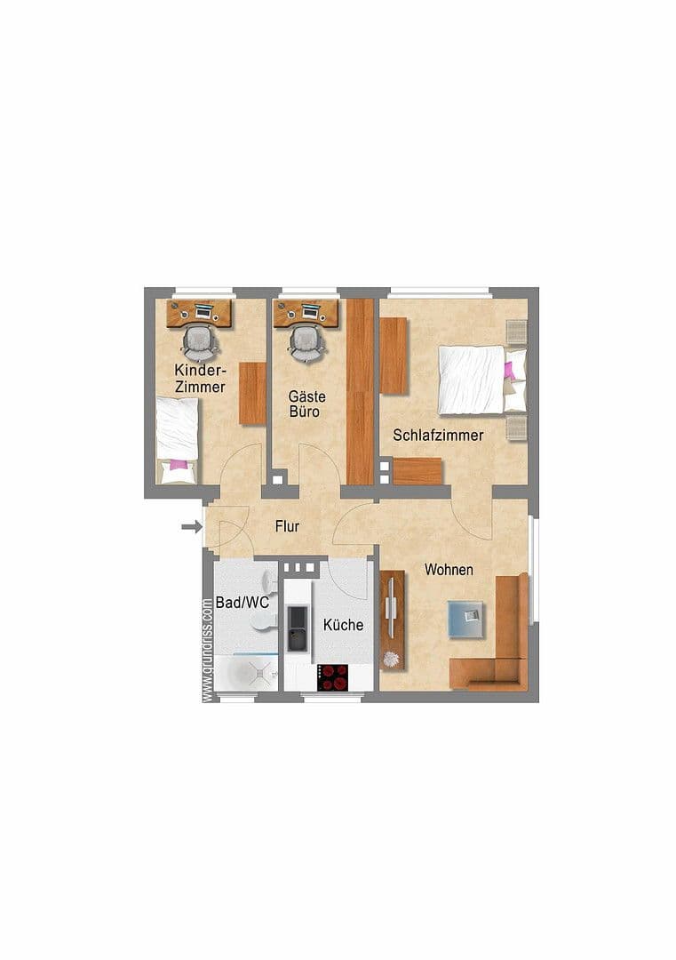 4 bedroom flat for sale, 60 m², Salzgitter, Lower Saxony 4 bedroom flat for sale, 60 m², Salzgitter, Lower Saxony