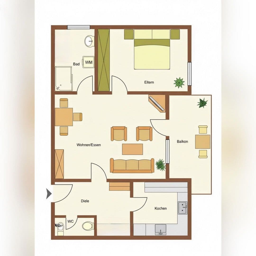 1 bedroom with open-plan kitchen flat to rent, 59 m², Hölderlinstraße 16, Heiningen, Baden-Württemberg 1 bedroom with open-plan kitchen flat to rent, 59 m², Hölderlinstraße 16, Heiningen, Baden-Württemberg