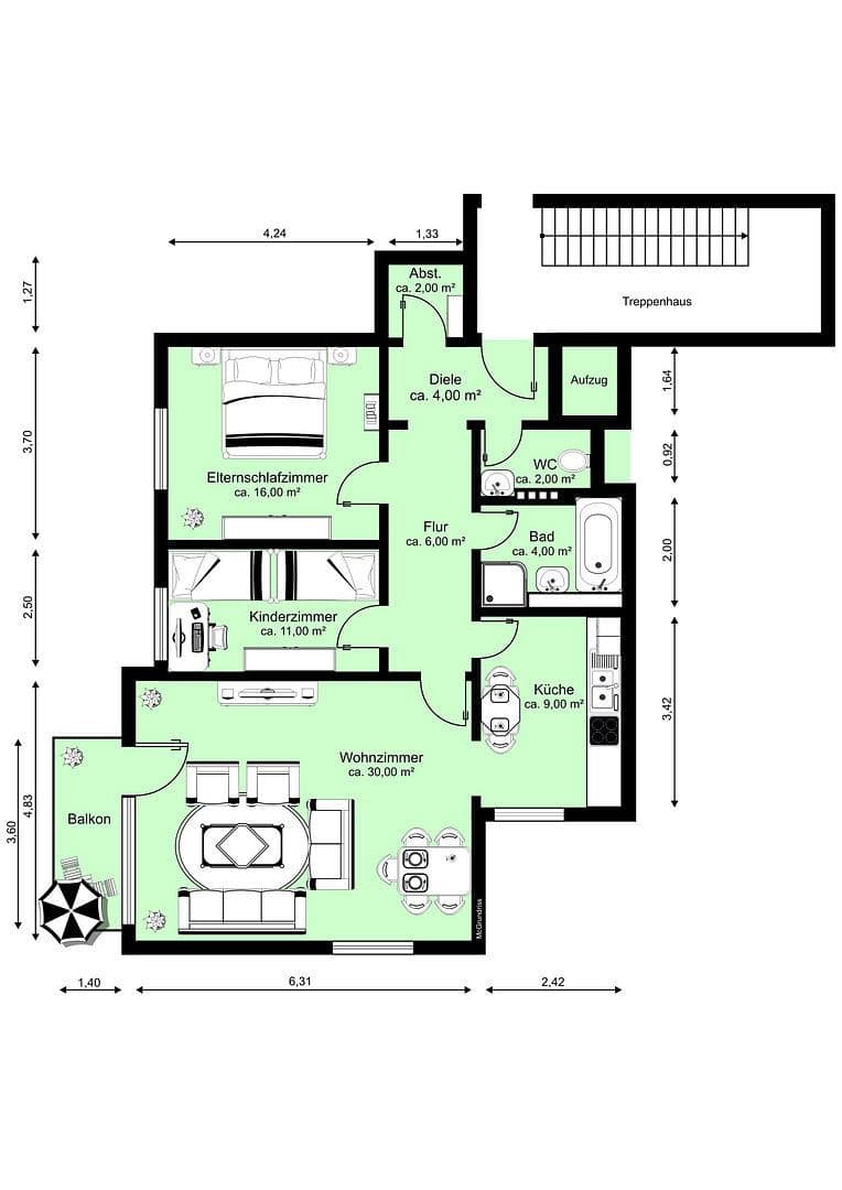 3 bedroom flat to rent, 84 m², Jülich, North Rhine-Westphalia 3 bedroom flat to rent, 84 m², Jülich, North Rhine-Westphalia
