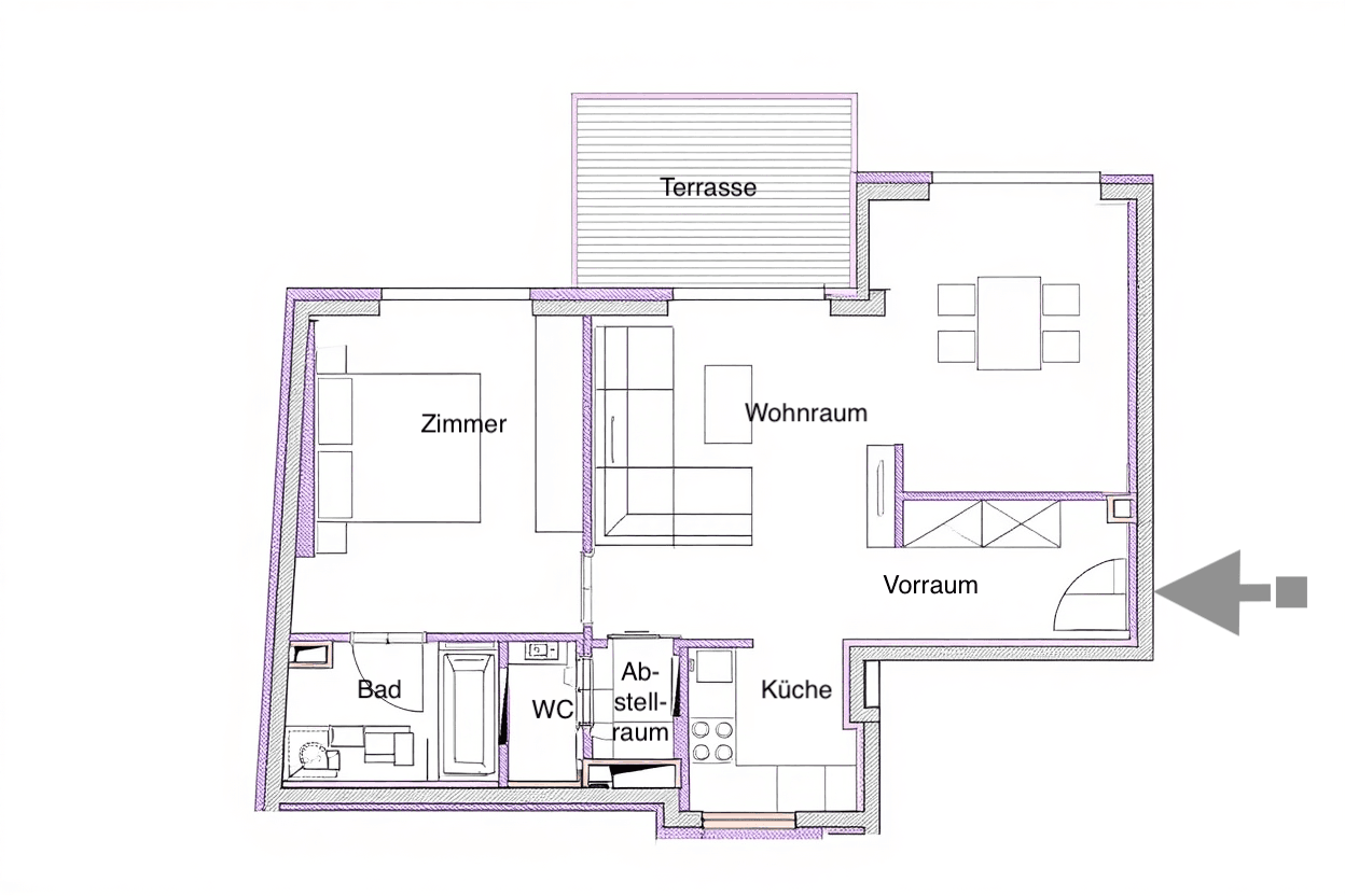 3 bedroom flat to rent, 60 m², Wien, Vienna 3 bedroom flat to rent, 60 m², Wien, Vienna