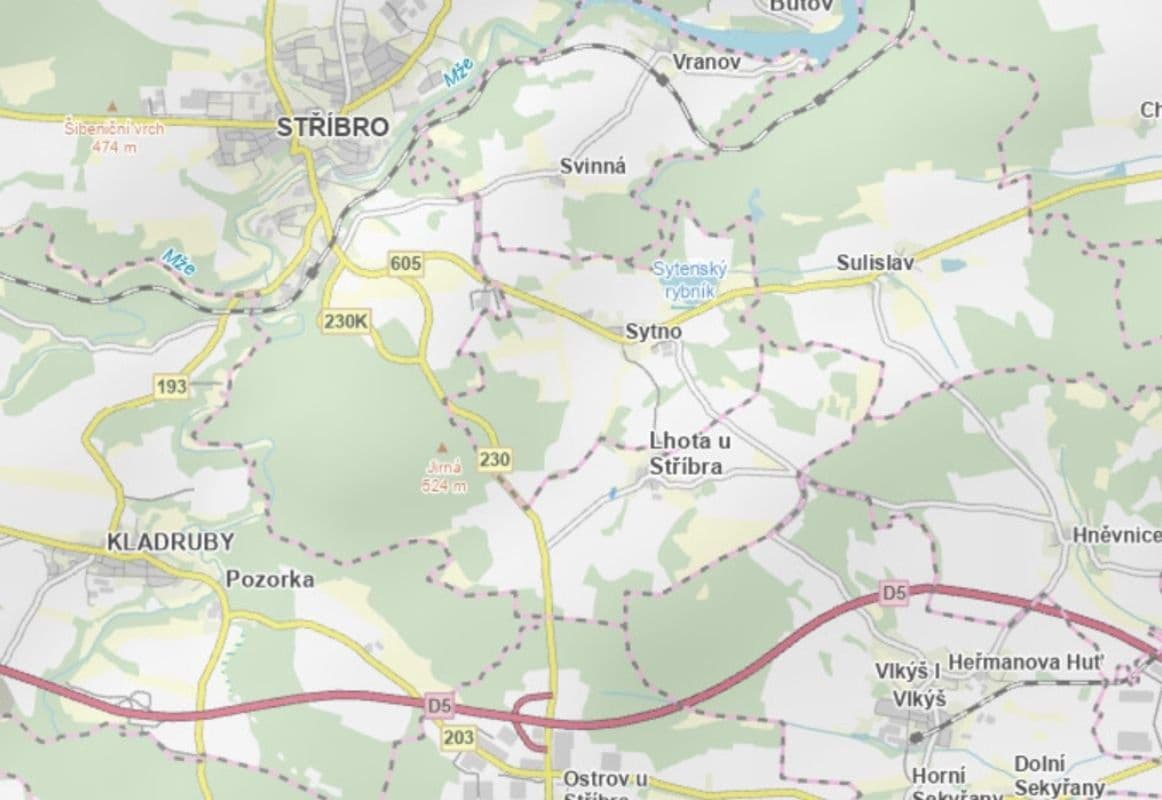 plot for sale, 2,839 m², Stříbro, Plzeňský Region plot for sale, 2,839 m², Stříbro, Plzeňský Region