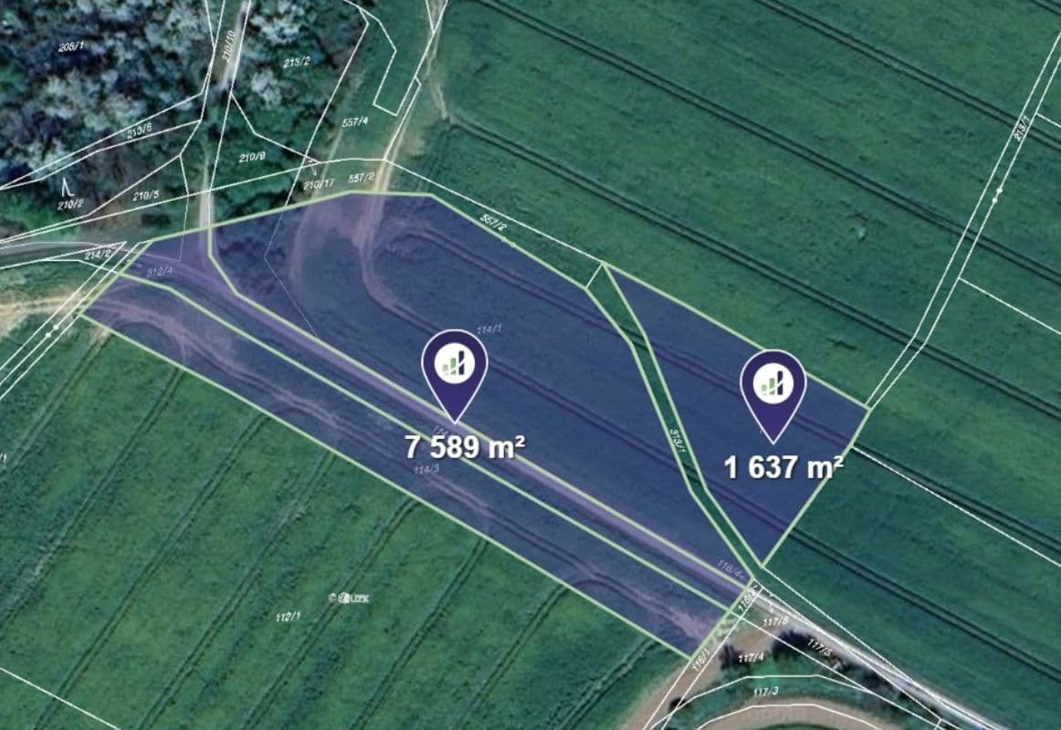 plot for sale, 9,289 m², Morašice, Pardubický Region plot for sale, 9,289 m², Morašice, Pardubický Region