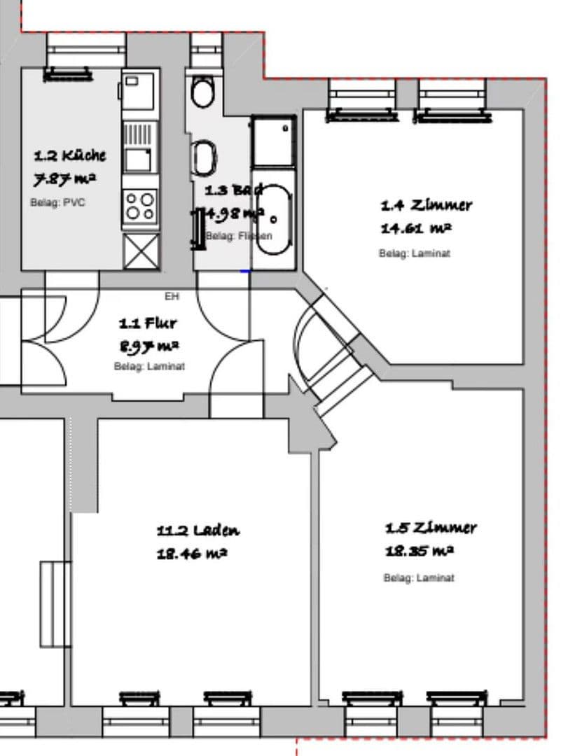 3 bedroom flat to rent, 74 m², Paracelsusstraße 2c, Halle (Saale), Saxony-Anhalt 3 bedroom flat to rent, 74 m², Paracelsusstraße 2c, Halle (Saale), Saxony-Anhalt