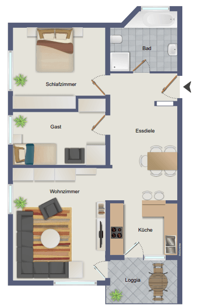 2 bedroom with open-plan kitchen flat to rent, 80 m², Ludwigstr. 62, Mühlheim am Main, Hesse 2 bedroom with open-plan kitchen flat to rent, 80 m², Ludwigstr. 62, Mühlheim am Main, Hesse