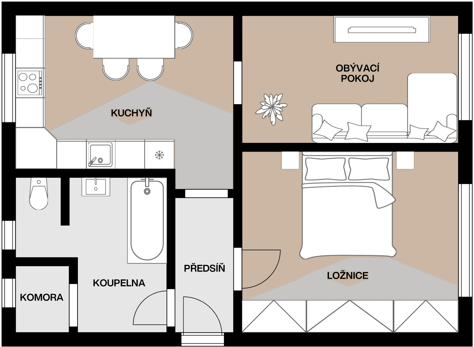 2 bedroom flat for sale, 56 m², Ivana Olbrachta, Ústí nad Labem, Ústecký Region 2 bedroom flat for sale, 56 m², Ivana Olbrachta, Ústí nad Labem, Ústecký Region