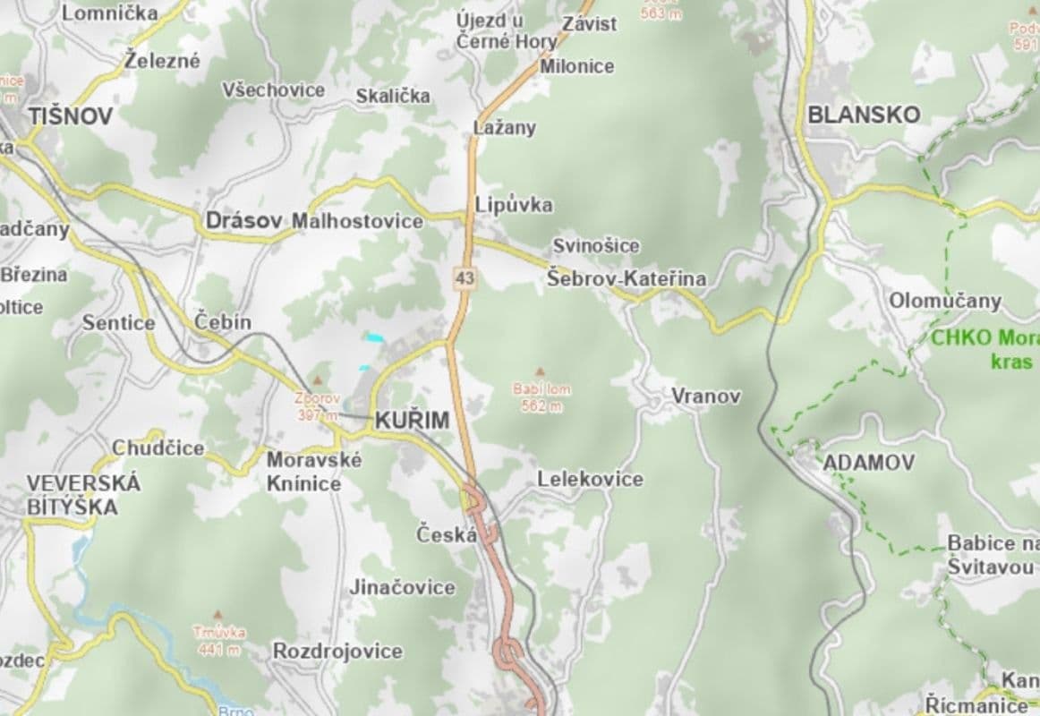 plot for sale, 22,581 m², Kuřim, Jihomoravský Region plot for sale, 22,581 m², Kuřim, Jihomoravský Region