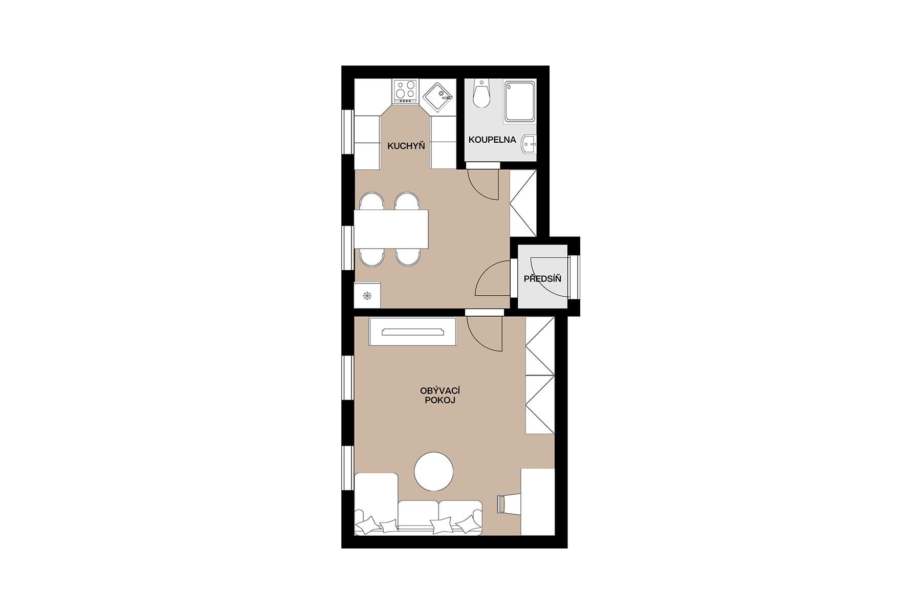 1 bedroom flat for sale, 37 m², Jaromírova, Prague, Prague 1 bedroom flat for sale, 37 m², Jaromírova, Prague, Prague