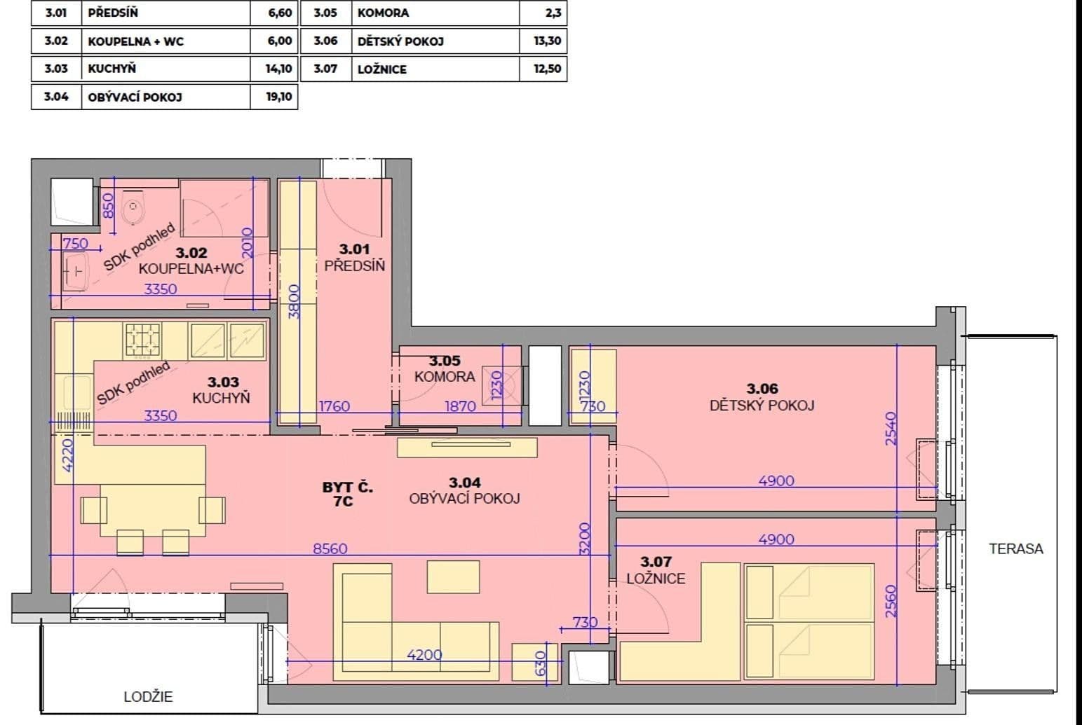 2 bedroom with open-plan kitchen flat to rent, 77 m², Hybešova, Hrušovany u Brna, Jihomoravský Region 2 bedroom with open-plan kitchen flat to rent, 77 m², Hybešova, Hrušovany u Brna, Jihomoravský Region
