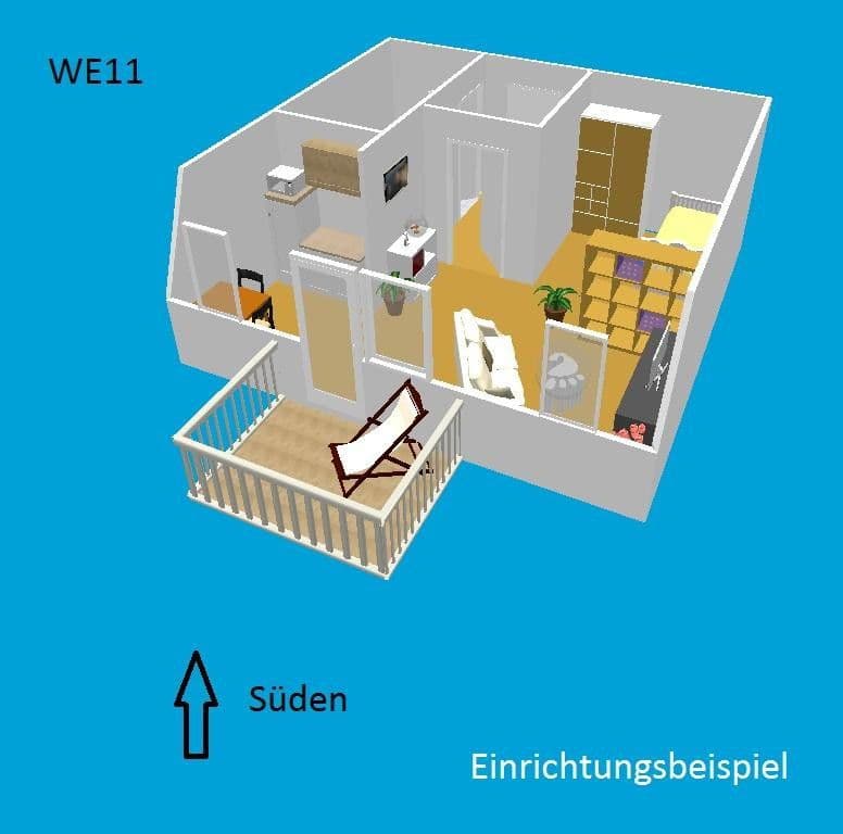 1 bedroom flat to rent, 31 m², 18.-März-Str. 21, Gotha, Thuringia 1 bedroom flat to rent, 31 m², 18.-März-Str. 21, Gotha, Thuringia