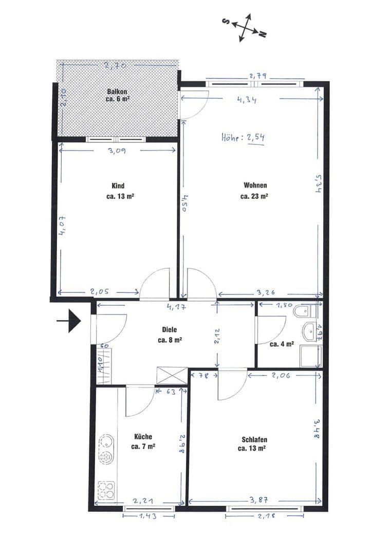 3 bedroom flat for sale, 73 m², Am Neumarkt 57b, Hamburg, Hamburg 3 bedroom flat for sale, 73 m², Am Neumarkt 57b, Hamburg, Hamburg