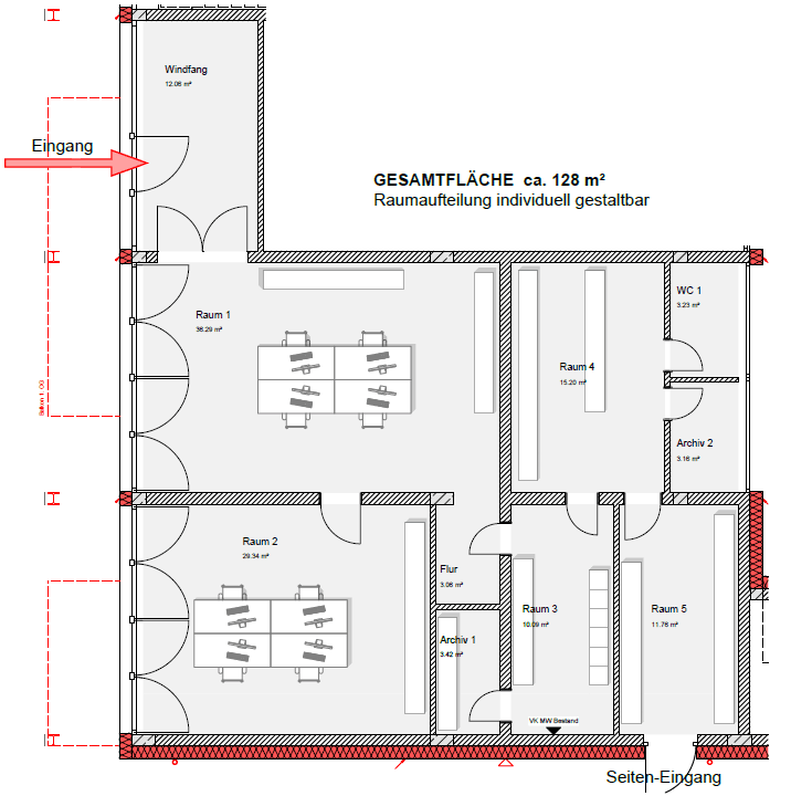 office to rent, 128 m², Goerdelerstraße 35, Offenbach, Hesse office to rent, 128 m², Goerdelerstraße 35, Offenbach, Hesse