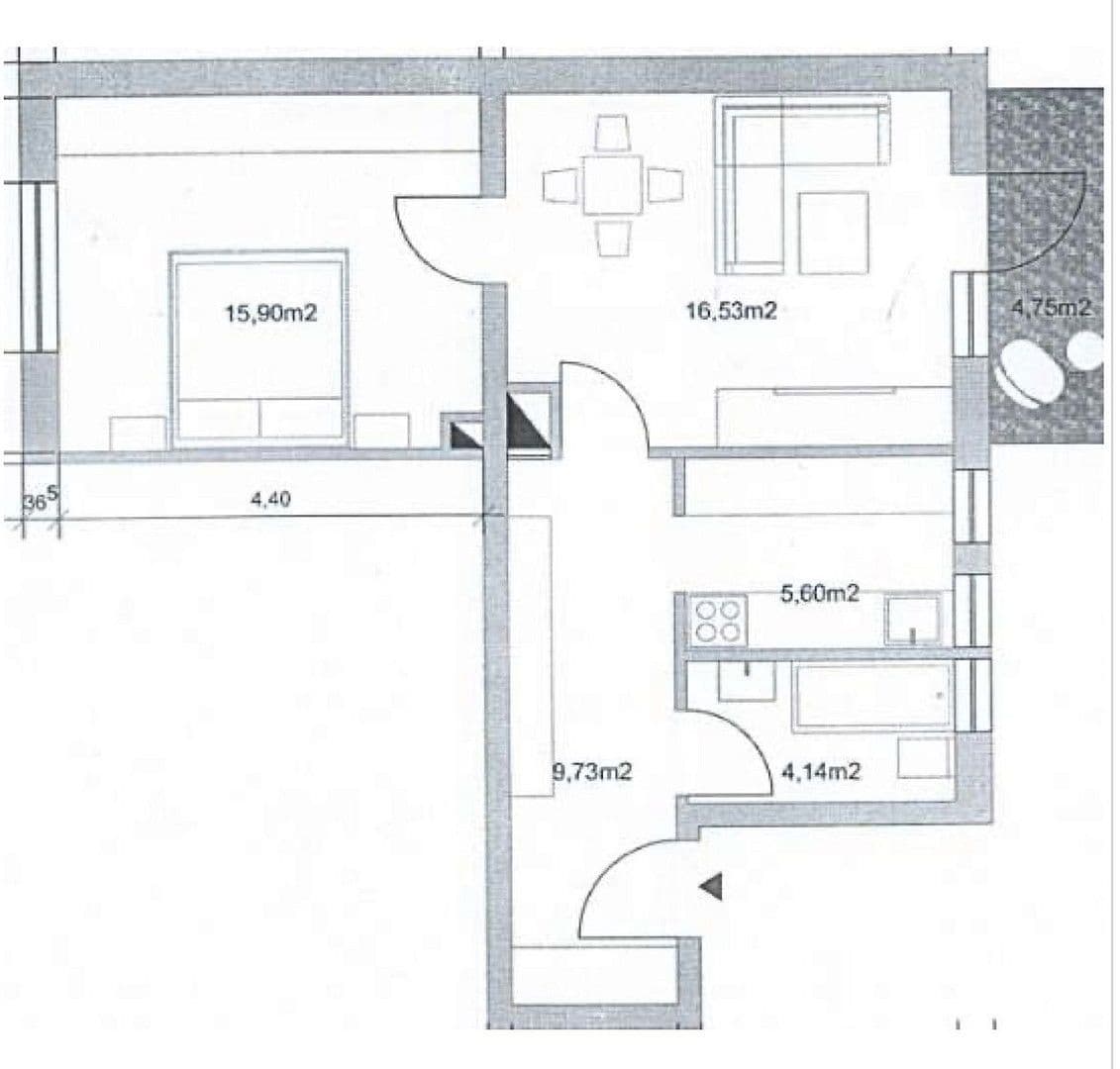 2 bedroom flat to rent, 53 m², Stuttgart, Baden-Württemberg 2 bedroom flat to rent, 53 m², Stuttgart, Baden-Württemberg