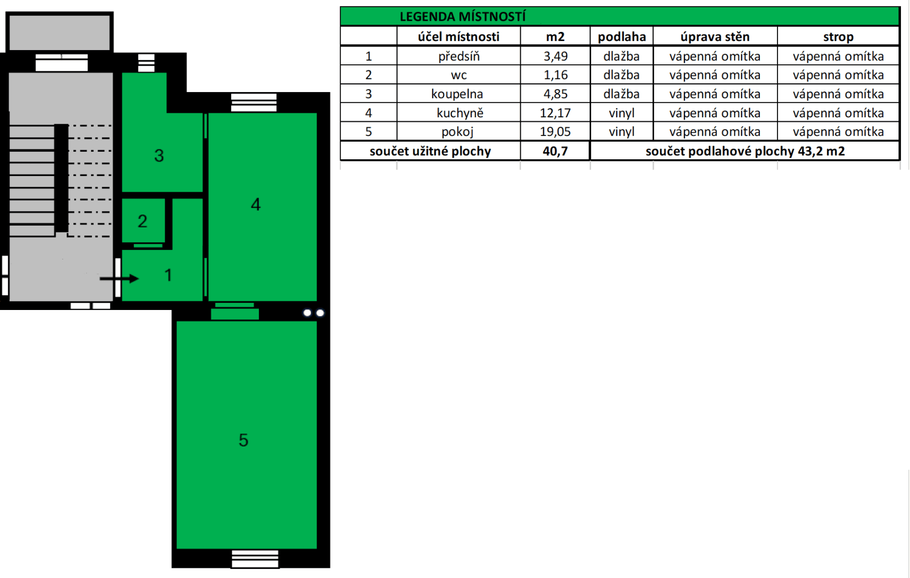 1 bedroom flat to rent, 41 m², Na Mokřině, Prague, Prague 1 bedroom flat to rent, 41 m², Na Mokřině, Prague, Prague