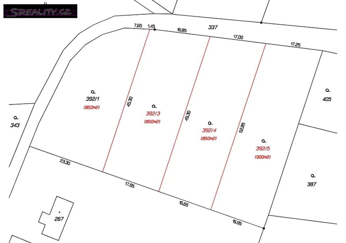 plot for sale, 850 m², Heřmaničky, Středočeský Region plot for sale, 850 m², Heřmaničky, Středočeský Region