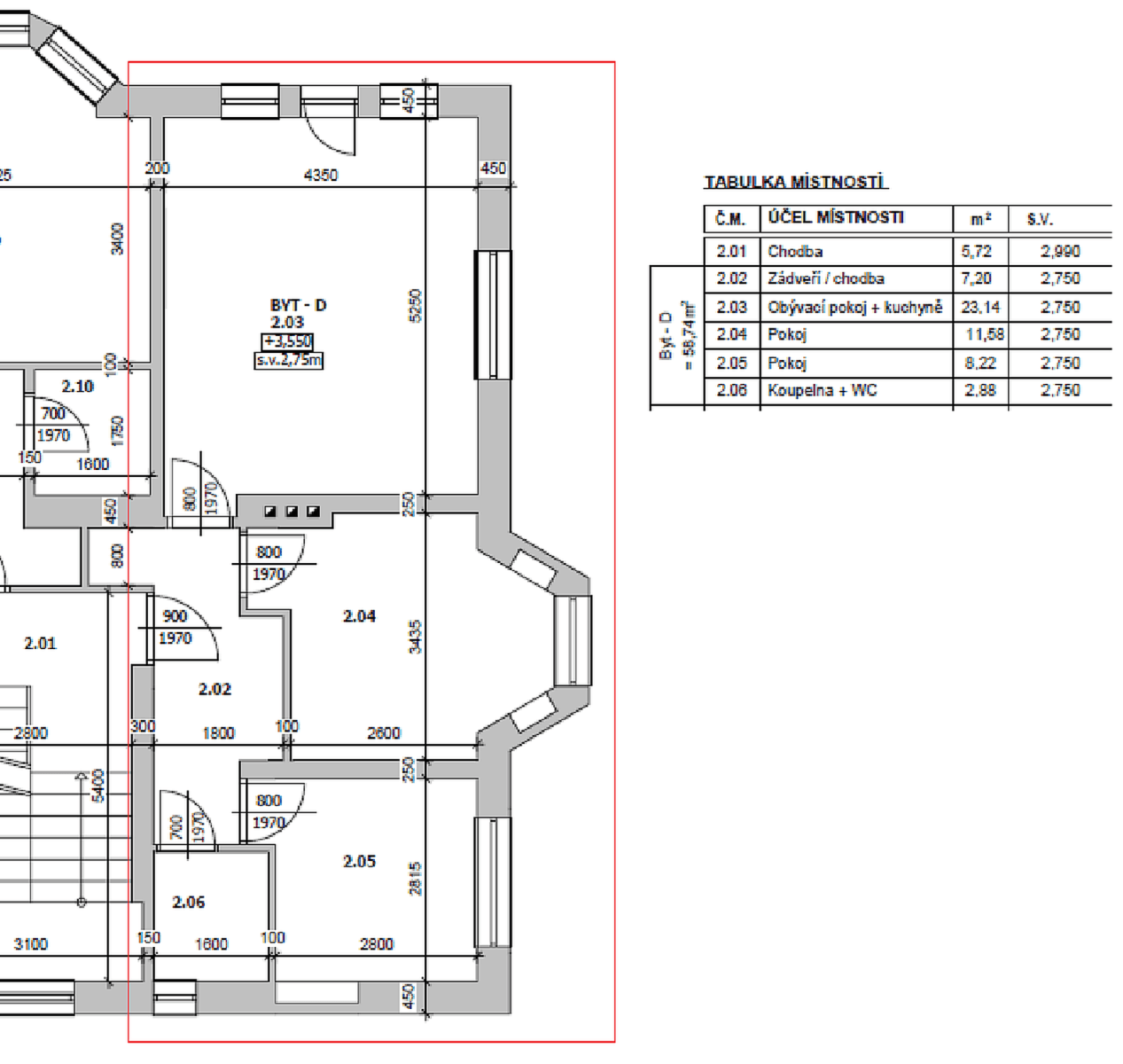 2 bedroom with open-plan kitchen flat to rent, 61 m², Jižní, Jablonec nad Nisou, Liberecký Region 2 bedroom with open-plan kitchen flat to rent, 61 m², Jižní, Jablonec nad Nisou, Liberecký Region