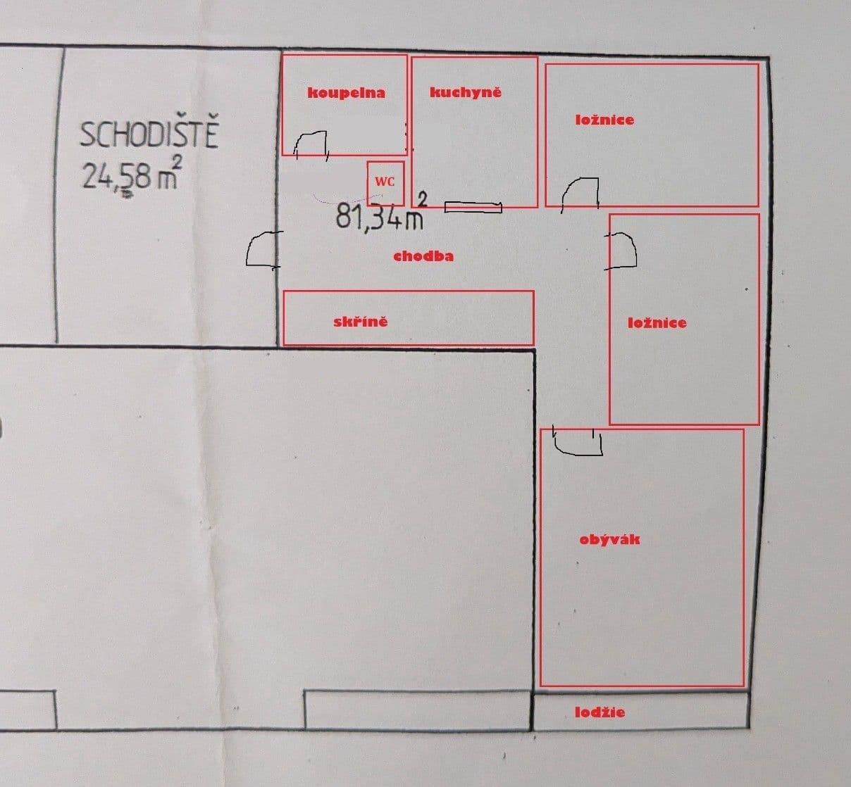 3 bedroom flat for sale, 81 m², Na Petřinách, Prague, Prague 3 bedroom flat for sale, 81 m², Na Petřinách, Prague, Prague