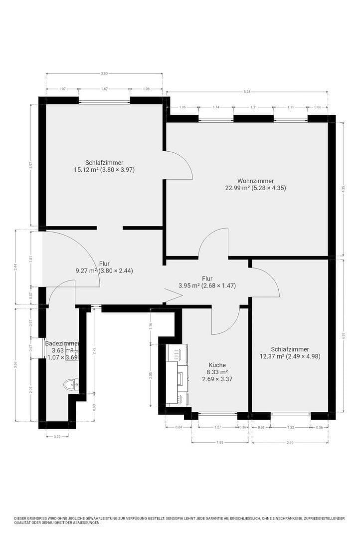 3 bedroom flat to rent, 76 m², Skagerrakufer 8, Kiel, Schleswig-Holstein 3 bedroom flat to rent, 76 m², Skagerrakufer 8, Kiel, Schleswig-Holstein