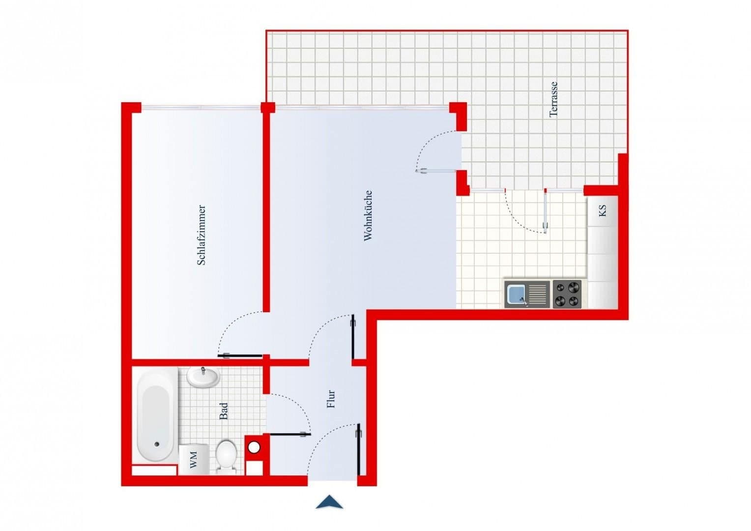 2 bedroom flat for sale, 40 m², Kaiserstrasse 63, Wien, Vienna 2 bedroom flat for sale, 40 m², Kaiserstrasse 63, Wien, Vienna