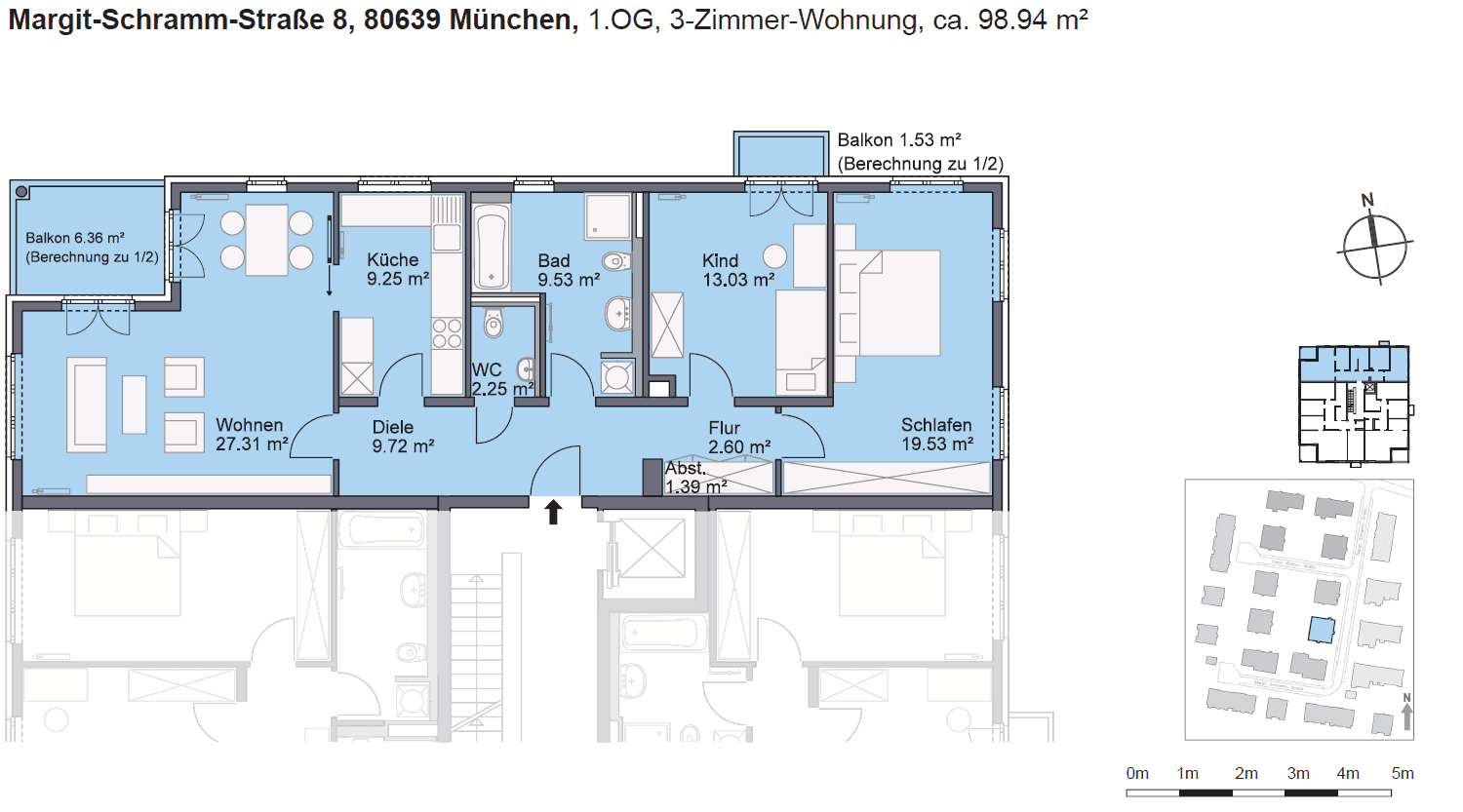 3 bedroom flat to rent, 100 m², Margit-Schramm-Straße 8,, München, Bavaria 3 bedroom flat to rent, 100 m², Margit-Schramm-Straße 8,, München, Bavaria