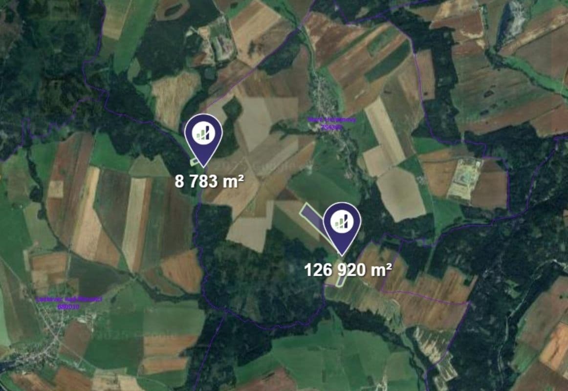 plot for sale, 135,703 m², Staré Heřminovy, Moravskoslezský Region plot for sale, 135,703 m², Staré Heřminovy, Moravskoslezský Region