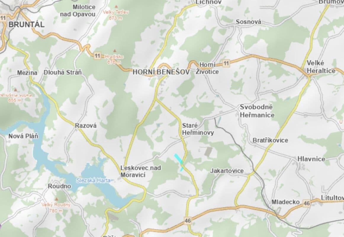 plot for sale, 135,703 m², Staré Heřminovy, Moravskoslezský Region plot for sale, 135,703 m², Staré Heřminovy, Moravskoslezský Region