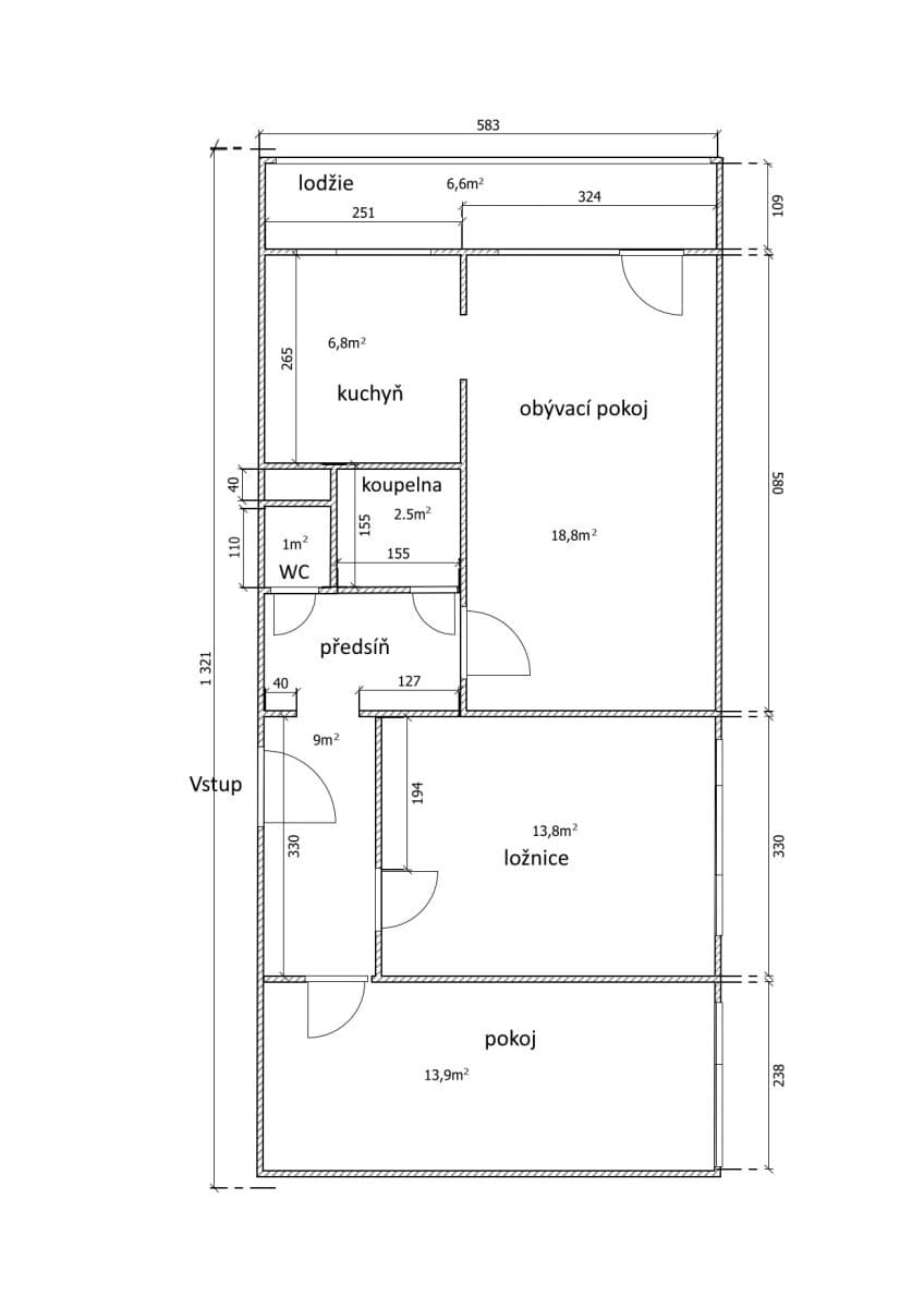 3 bedroom flat for sale, 73 m², Průběžná, Prague, Prague 3 bedroom flat for sale, 73 m², Průběžná, Prague, Prague