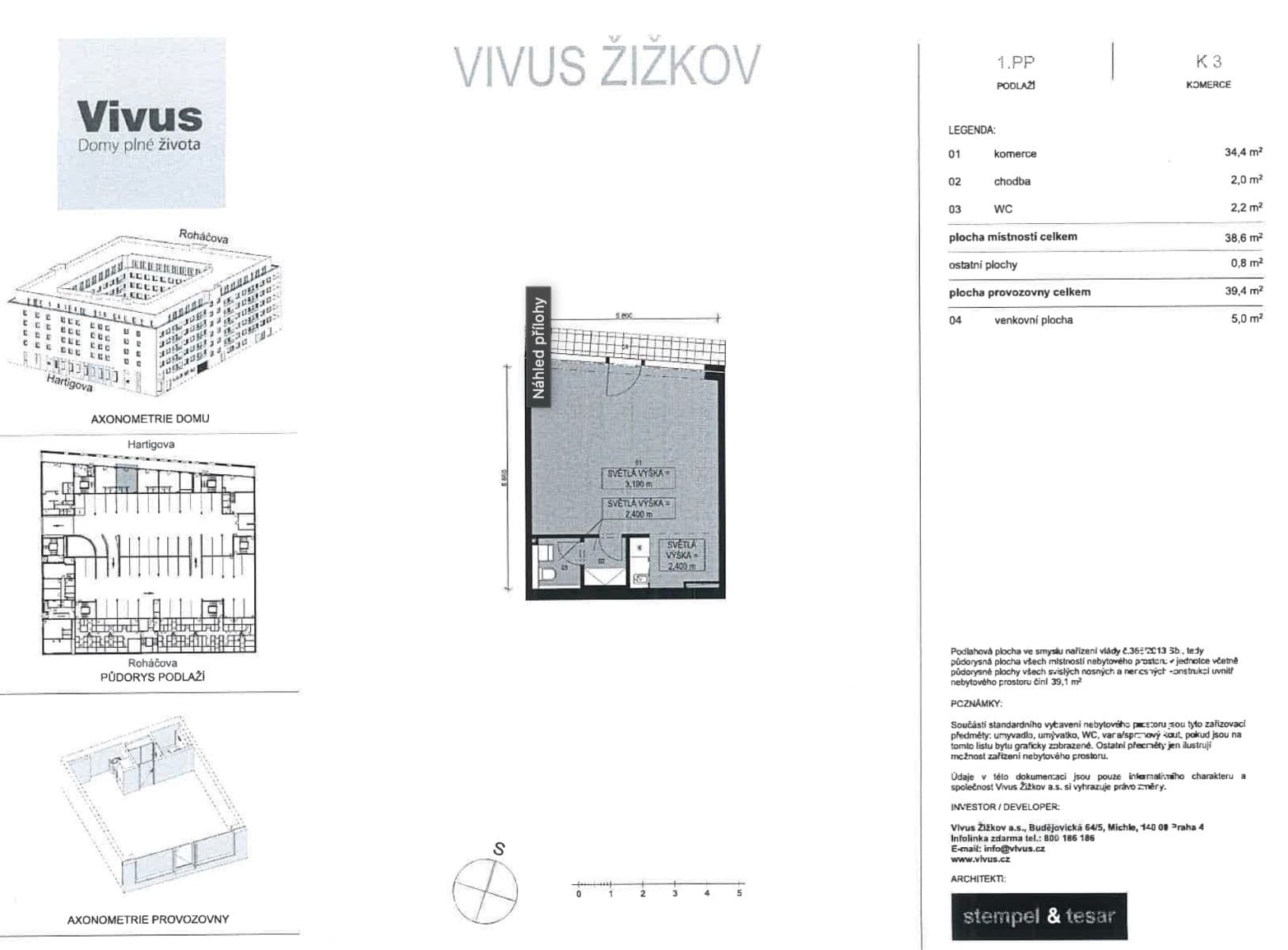 non-residential property to rent, 39 m², Hartigova, Prague, Prague non-residential property to rent, 39 m², Hartigova, Prague, Prague