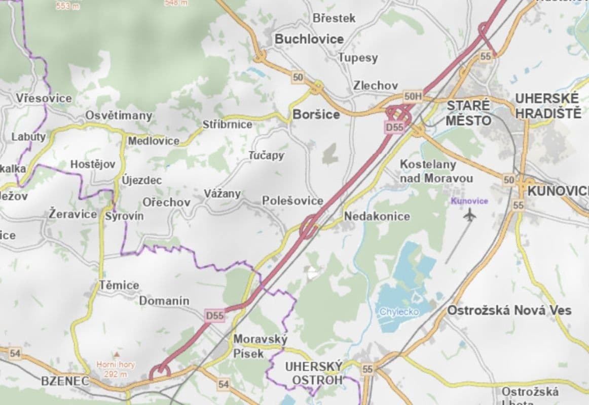 plot for sale, 2,232 m², Vážany, Zlínský Region plot for sale, 2,232 m², Vážany, Zlínský Region