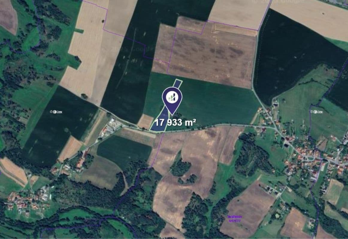 plot for sale, 4,483 m², Stránecká Zhoř, Vysočina Region plot for sale, 4,483 m², Stránecká Zhoř, Vysočina Region