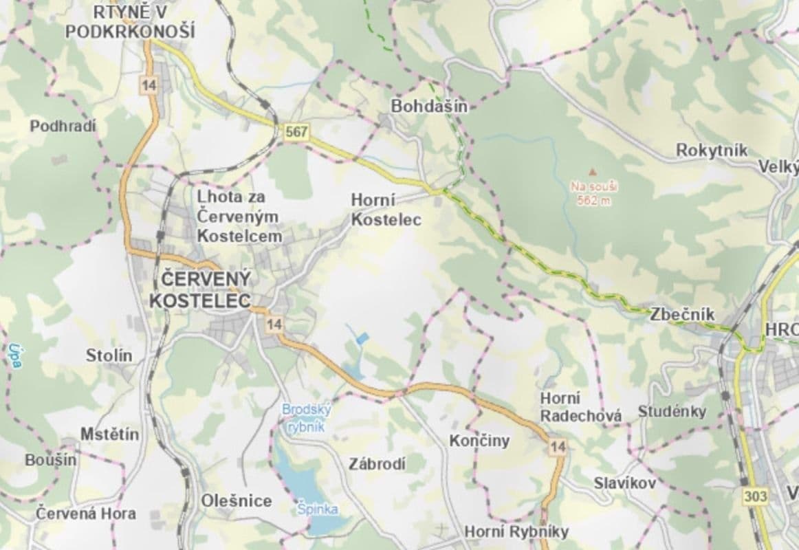 plot for sale, 7,228 m², Červený Kostelec, Královéhradecký Region plot for sale, 7,228 m², Červený Kostelec, Královéhradecký Region