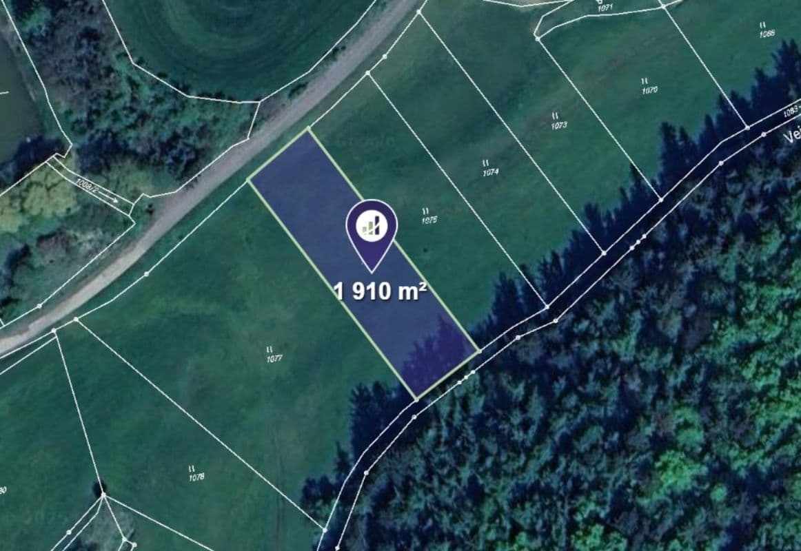 plot for sale, 955 m², Hlohovice, Plzeňský Region plot for sale, 955 m², Hlohovice, Plzeňský Region