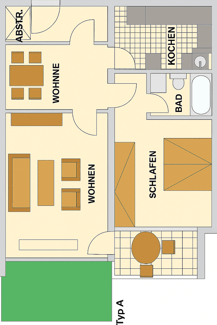 1 bedroom with open-plan kitchen flat to rent, 66 m², Emsring 11, Herne, North Rhine-Westphalia 1 bedroom with open-plan kitchen flat to rent, 66 m², Emsring 11, Herne, North Rhine-Westphalia