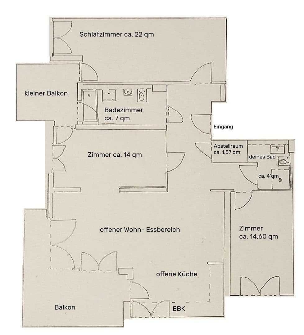 4 bedroom flat to rent, 126 m², Karlsruhe, Baden-Württemberg 4 bedroom flat to rent, 126 m², Karlsruhe, Baden-Württemberg