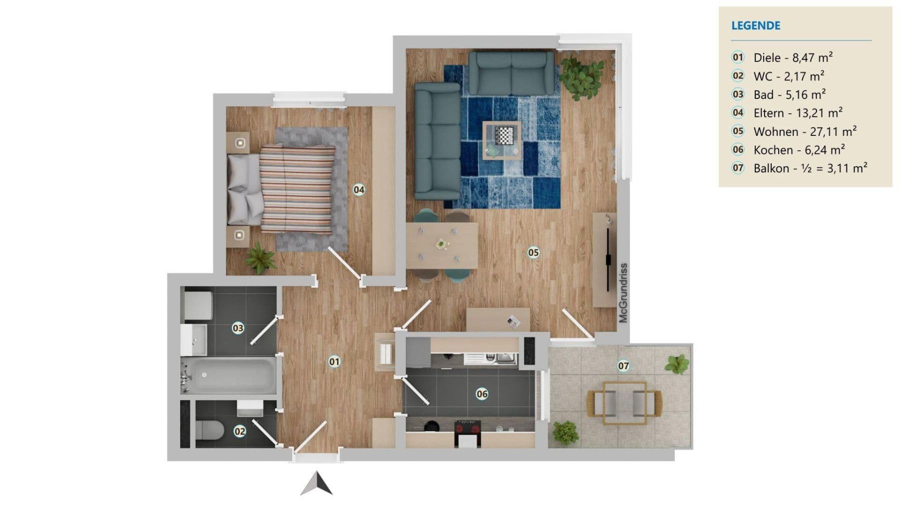 2 bedroom flat for sale, 64 m², Reutlingen, Baden-Württemberg 2 bedroom flat for sale, 64 m², Reutlingen, Baden-Württemberg