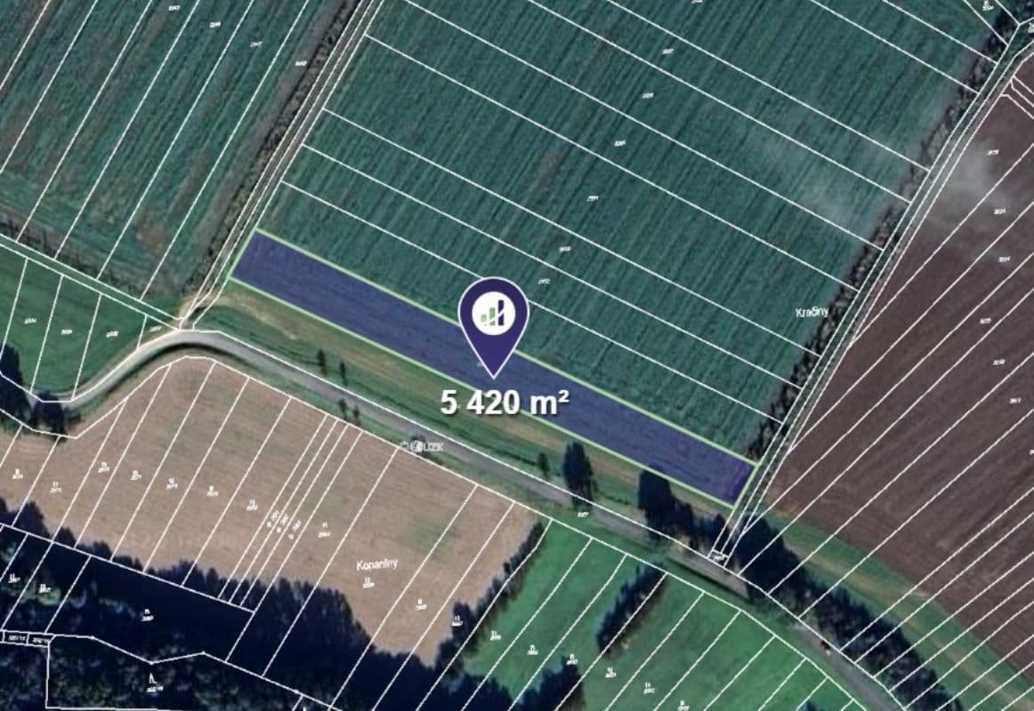 plot for sale, 6,449 m², Komárov, Zlínský Region plot for sale, 6,449 m², Komárov, Zlínský Region