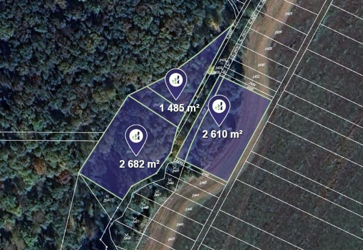 plot for sale, 6,449 m², Komárov, Zlínský Region plot for sale, 6,449 m², Komárov, Zlínský Region
