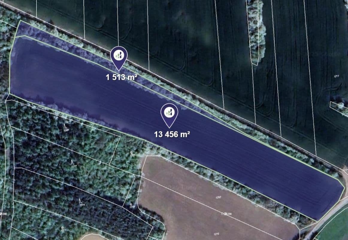 plot for sale, 14,969 m², Nová Ves, Středočeský Region plot for sale, 14,969 m², Nová Ves, Středočeský Region