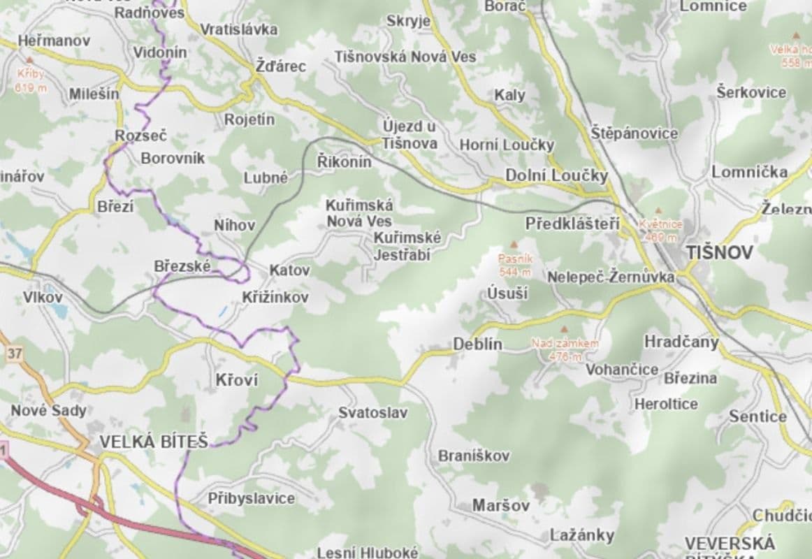 plot for sale, 4,960 m², Křižínkov, Jihomoravský Region plot for sale, 4,960 m², Křižínkov, Jihomoravský Region