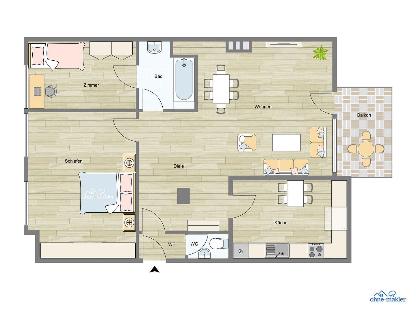 1 bedroom with open-plan kitchen flat for sale, 75 m², Hamburg, Hamburg 1 bedroom with open-plan kitchen flat for sale, 75 m², Hamburg, Hamburg