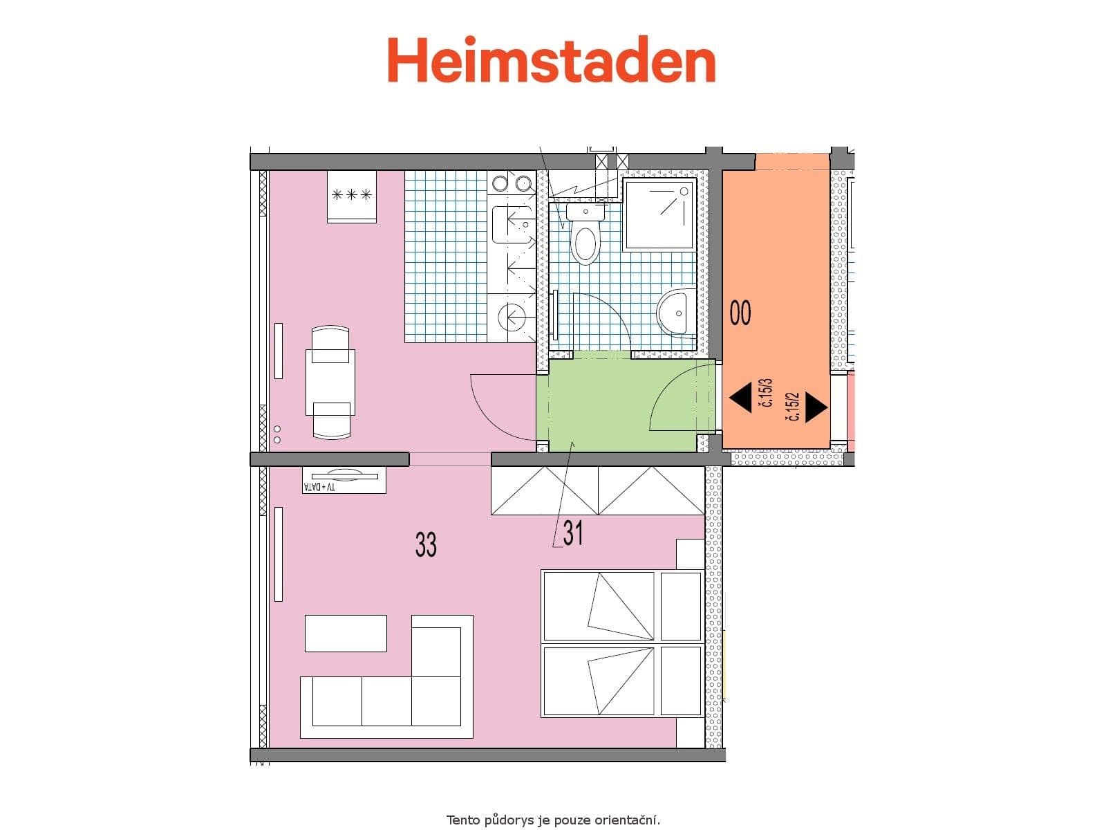 Studio flat to rent, 34 m², Slovenská, Karviná, Moravskoslezský Region Studio flat to rent, 34 m², Slovenská, Karviná, Moravskoslezský Region